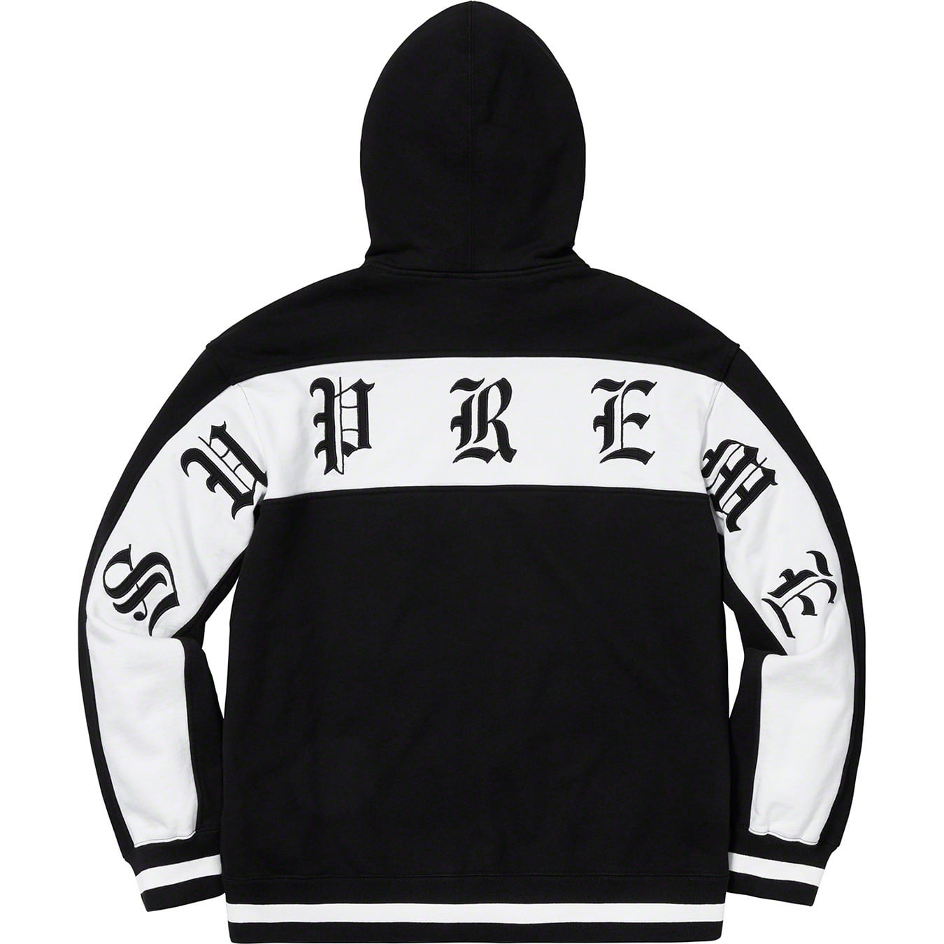 Old English Stripe Zip Up Sweatshirt view 4